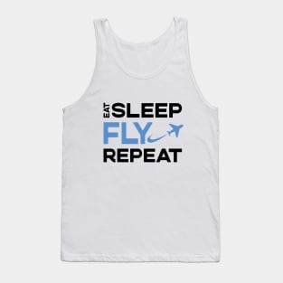 Eat Sleep Fly Repeat Tank Top